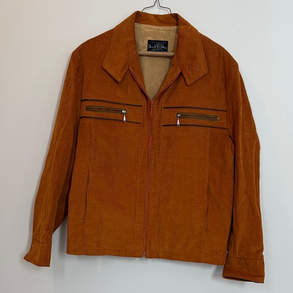 Vintage Other - Vintage 70s Rockabilly Western Brad Whitney Men's Brown Corduroy Jacket